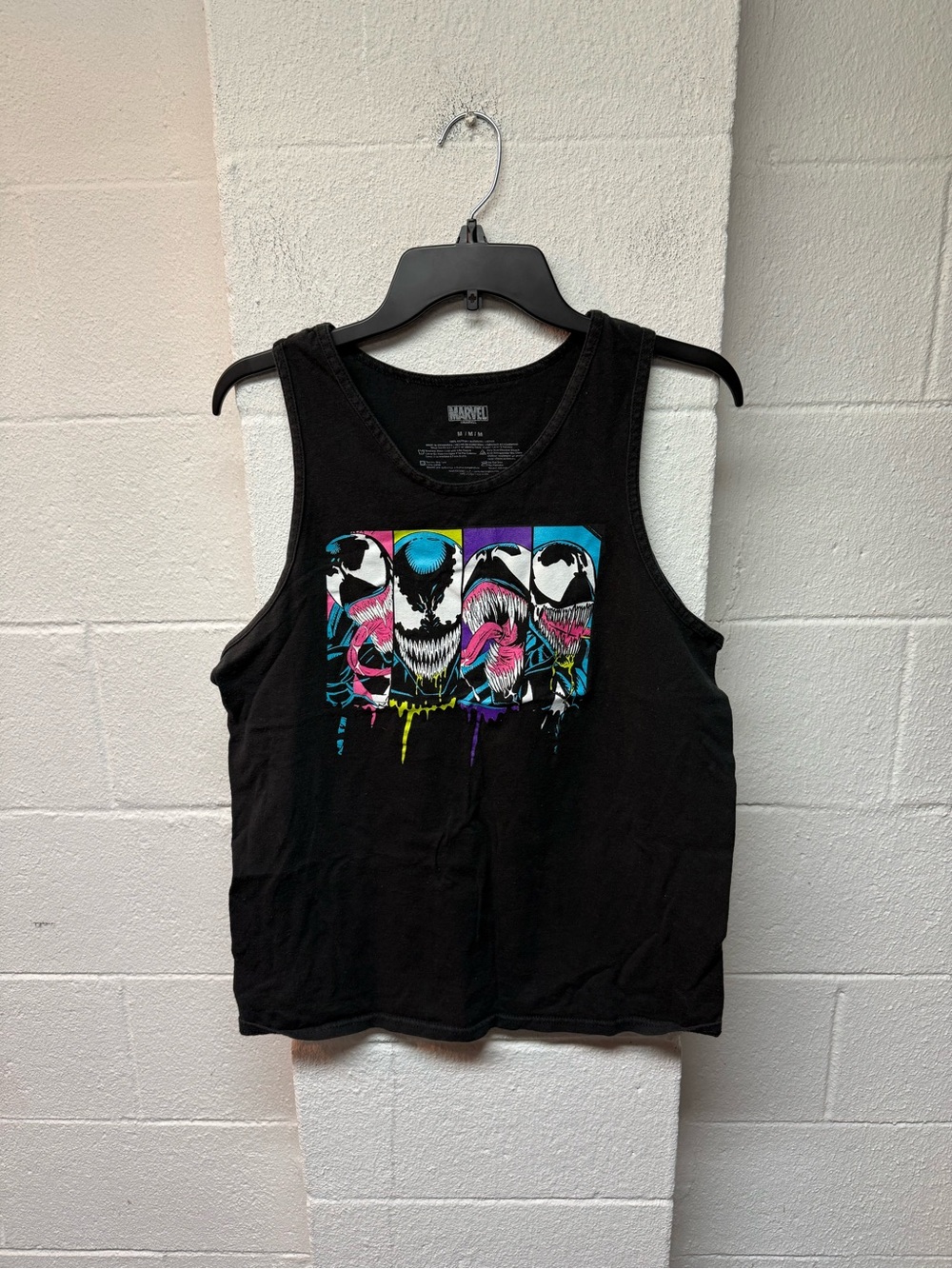 Marvel Black Graphic Pop-Color Tee